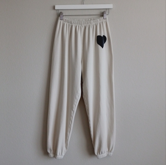 SPRWMN Vintage White Heart Sweatpants S - Picture 5 of 16